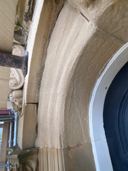Moulded Door Arch Repairs - Portobello (Before)